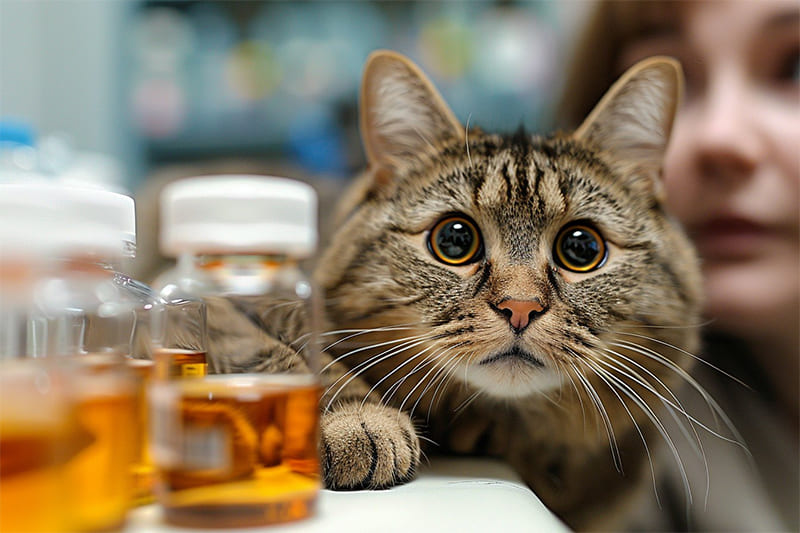 Empoisonnement et intoxication chez le chat